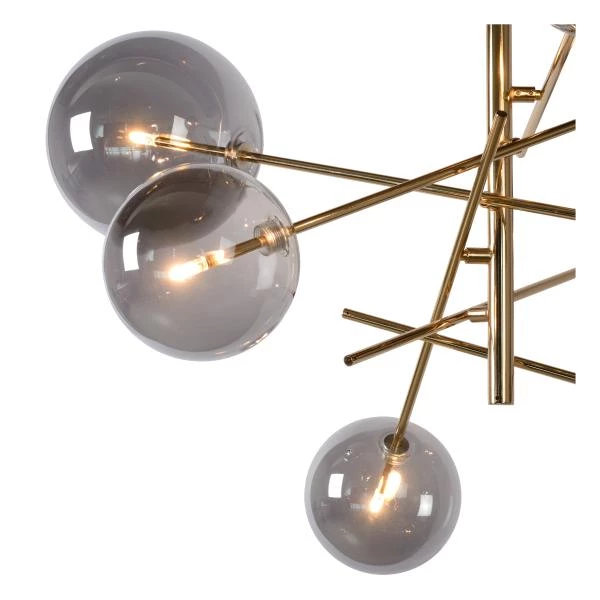 Lucide ALARA - Lámpara colgante - Ø 72 cm - LED - G4 - 6x1,5W 2700K - Oro - detalle 1